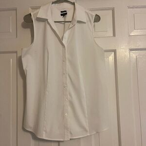 Talbots Button Down Sleeveless Blouse Size 12